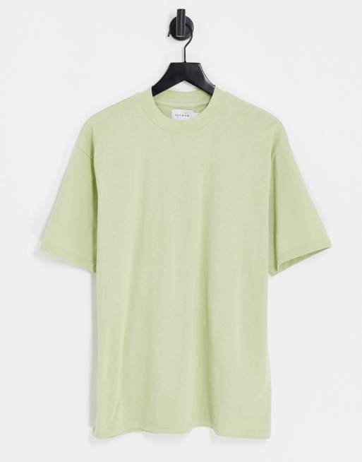 Topman oversized fit t-shirt in light green