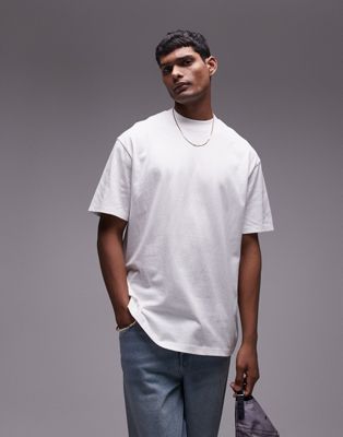 Topman oversized fit t-shirt in white - ASOS Price Checker