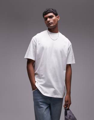 Topman oversized fit t-shirt in white