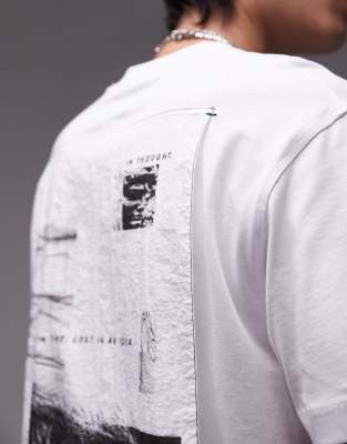 topman oversized white t shirt