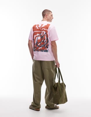 Topman Oversized Fit T-shirt With Front And Back Saint Etienne Print