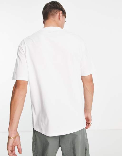 Topman oversized fit t shirt with Harvard uni print in white