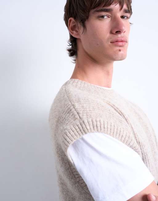 VIAVANDA DISTORTION HOODED TANK TOP ベージュ VIAVANDA DISTORTION HOODED TANK TOP ベージュ