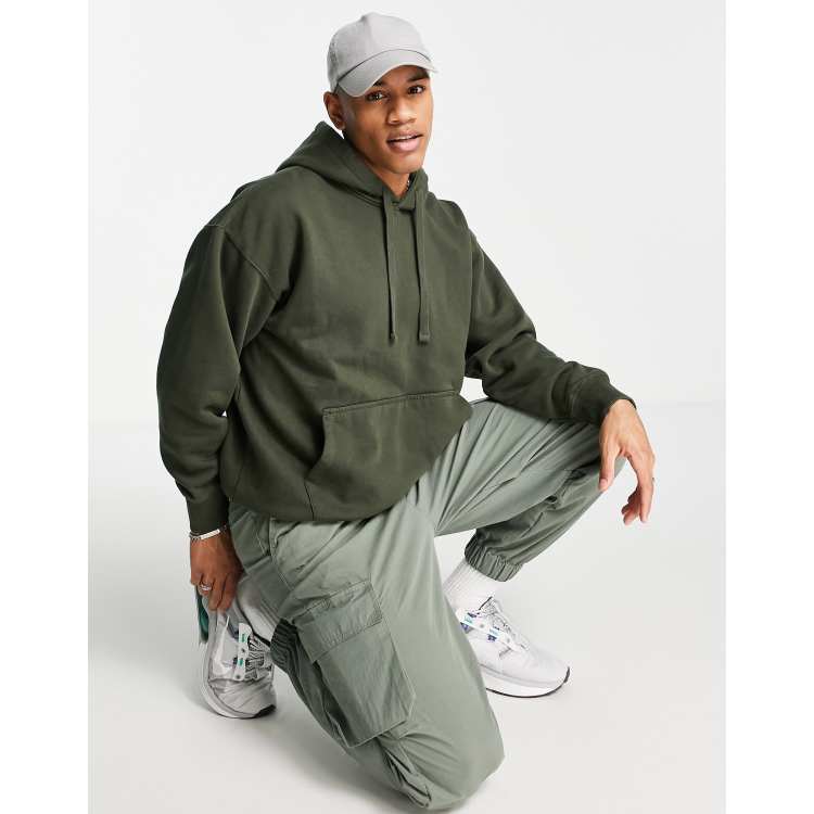 Topman khaki online hoodie