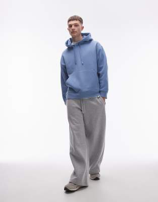 oversized hoodie in light blue