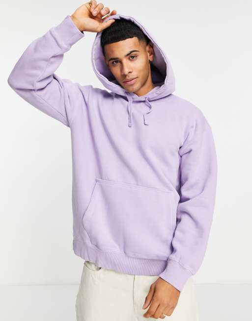 Topman oversized hoodie in lilac | ASOS