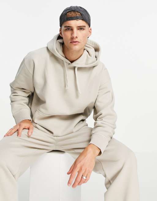 Topman oversized hoodie in stone - part of a set | ASOS