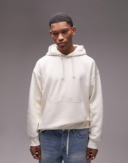 Topman oversized hoodie in white | ASOS