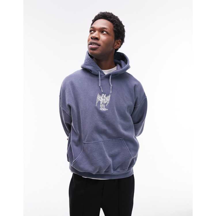 Topman store blue hoodie