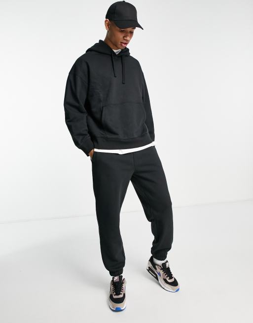 ASOS Oversized joggers in Black for Men