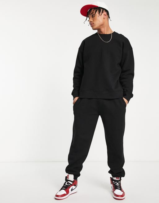 Topman oversized joggers in black ASOS