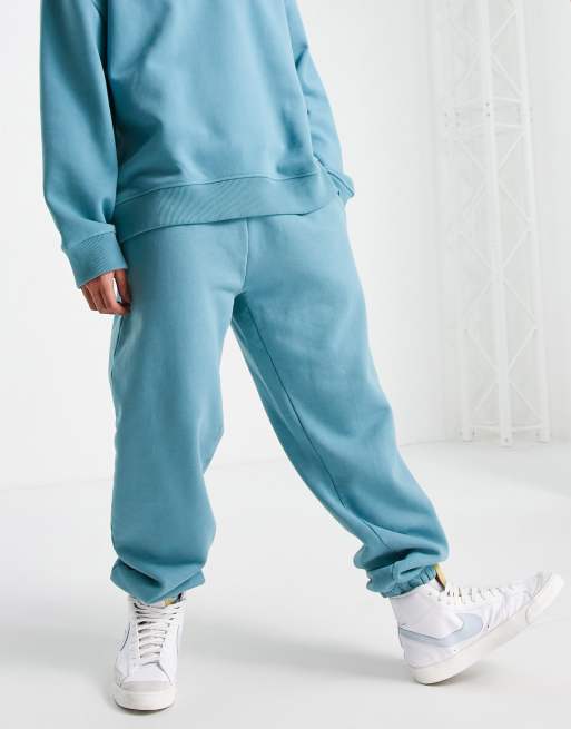 Topman oversized joggers in blue ASOS