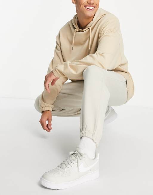 Topman - Oversized joggingbroek in stone
