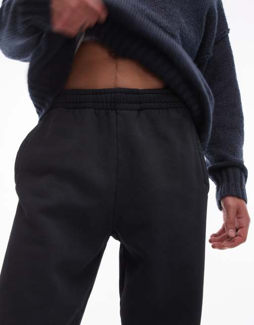 Topman - Oversized joggingbukser i forvasket sort, 4 af 5