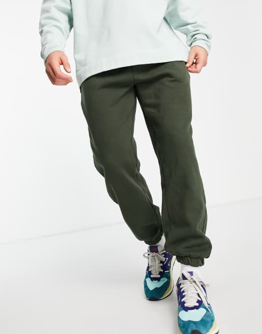 Topman - Oversized joggingbukser i kakigrøn - Del af sæt