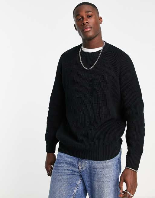 Black 2024 fisherman jumper