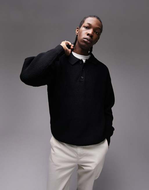 Polo long store sleeve knit