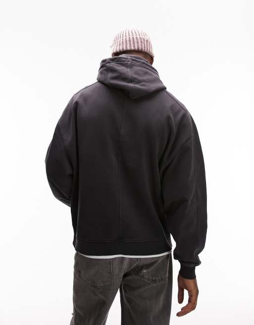 Topman zip online hoodie