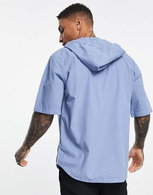 Blue store hooded shirt