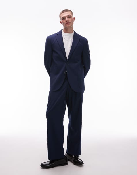 Topman oversized suit in blue - view 1
