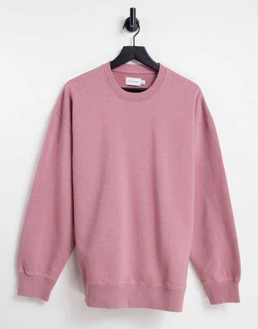 Topman pink outlet sweatshirt