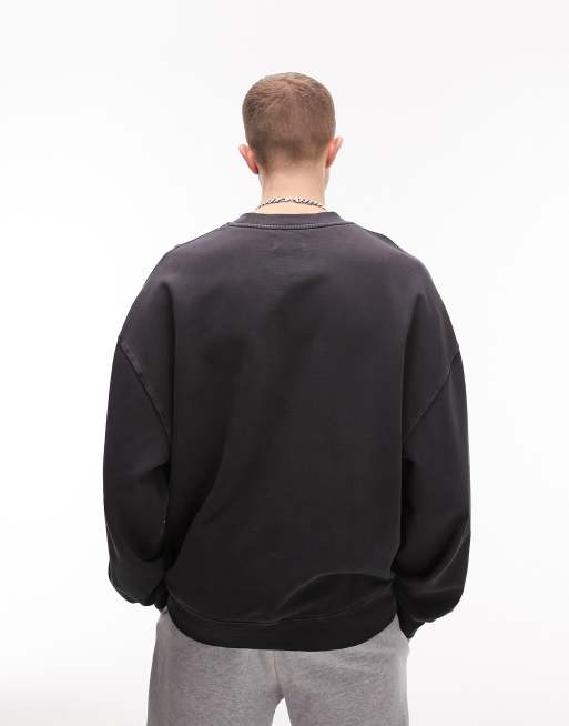 Topman discount black sweatshirt