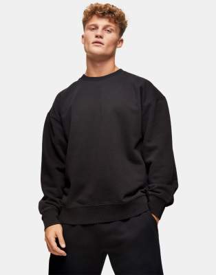 washed black sweatshirt