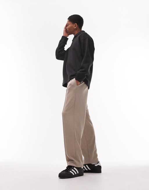 Topman - Oversized sweatshirt met polokraag en lange mouwen in zwart, 3 van 4