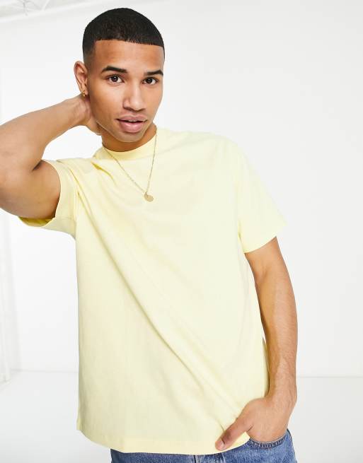 Topman - Oversized t-shirt i lysegul - YELLOW
