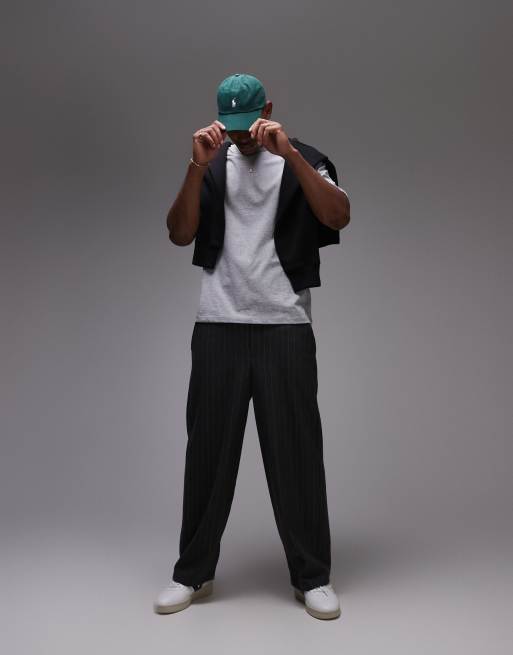 Topman oversized T-shirt in gray heather