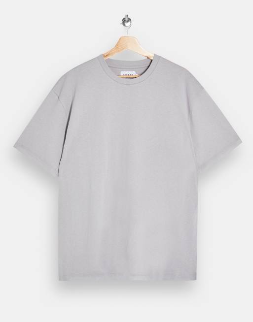 Topman oversized t shirt in gray marl ASOS