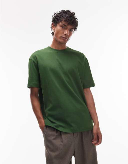 Topman - Oversized T-shirt in groen