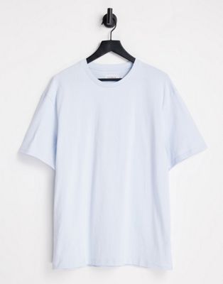 Topman oversized t-shirt in light blue