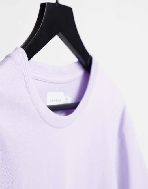 Topman - Oversized T-shirt in lila, 2 van 4