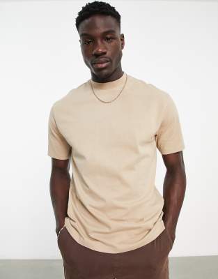 Topman oversized t-shirt in stone