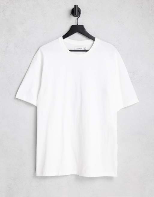 Topman - Oversized T-shirt in wit - WHITE