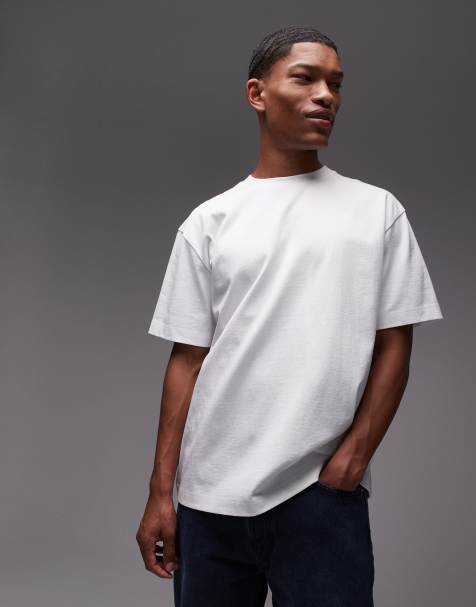 Topman - Oversized T-shirt in wit - view 1
