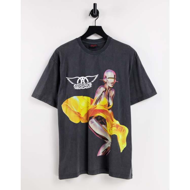 Camiseta aerosmith pull and bear new arrivals