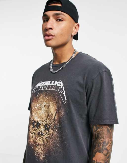 Topman skull t on sale shirt