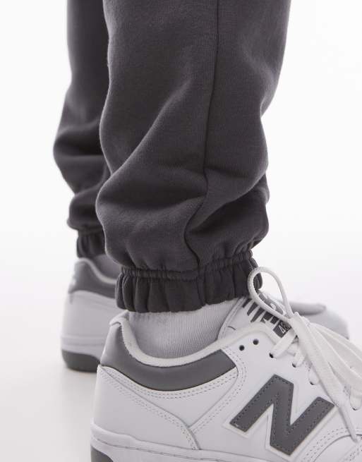 Topman oversized trackies in charcoal | ASOS
