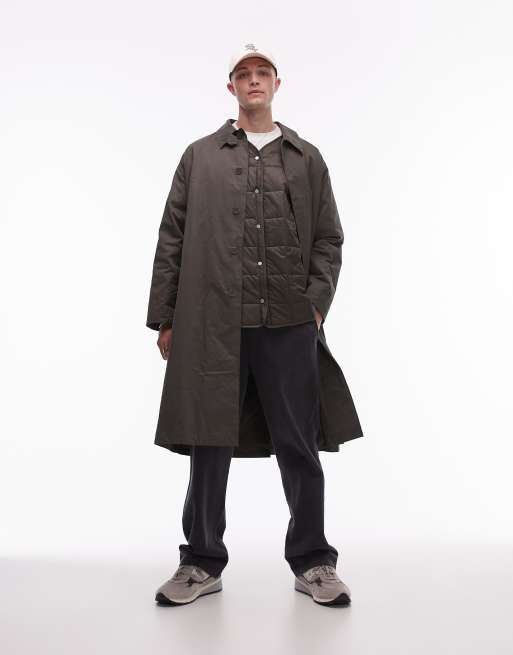 Topman oversized coat discount