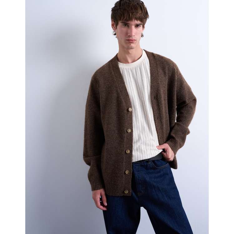 moose's ニットカーディガンRich cardigan brown moose's ニットカーディガンRich cardigan brown 一部11/8頃発送予定