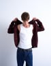 Topman oversized v neck cardigan in brown