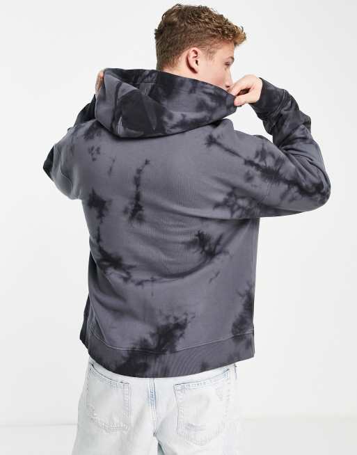 Topman oversized washed welcome to paradise hoodie in charcoal ASOS