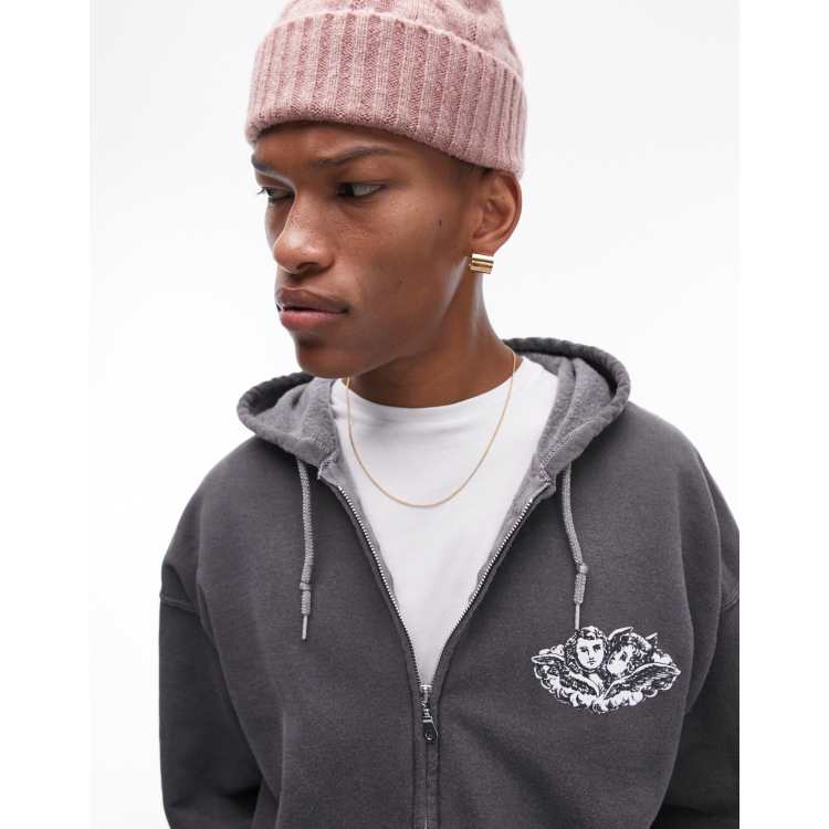 Topman zip hoodie sales