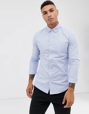 Topman oxford shirt in blue