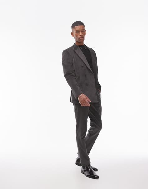 Topman - Pak van corduroy in antraciet - view 1