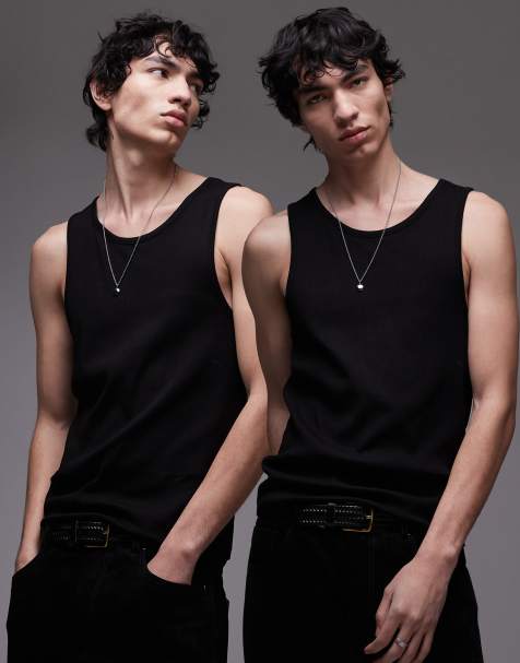 Topman - Pakke med 2 ribstrikkede toppe - view 1