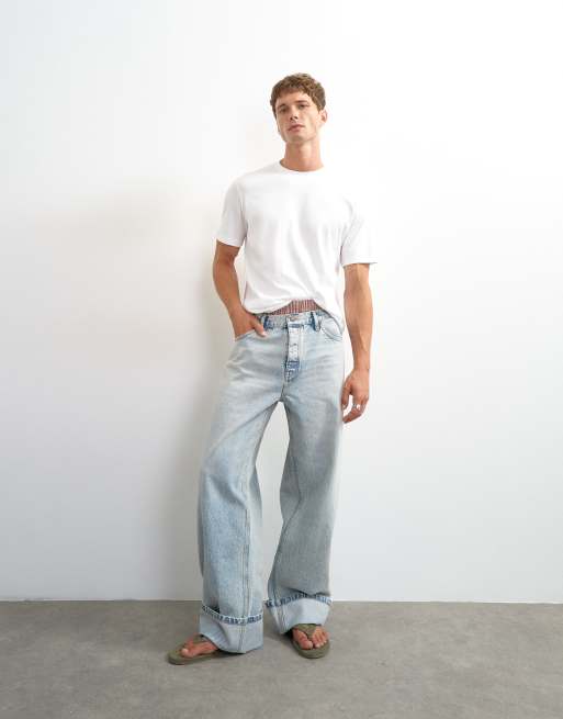 Topman - Pakke med 5 T-shirts med klassisk pasform i sort/hvid/khaki/marineblå/beige, 3 af 5