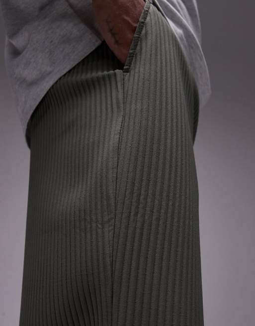 Topman - Pantalon ample plissé - Kaki, 3 de 5